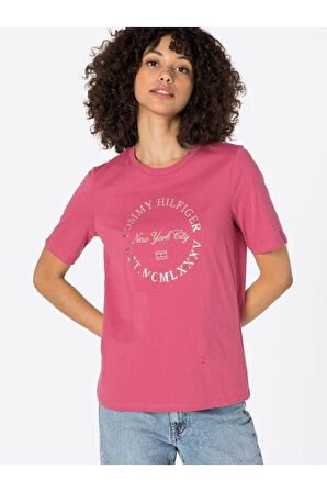 Desen Baskılı Kadın T-Shirt