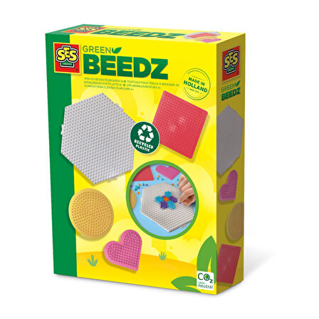 SES Creative Green Beedz - Eko Ütü Boncuk Panoları (4 Adet Pano)