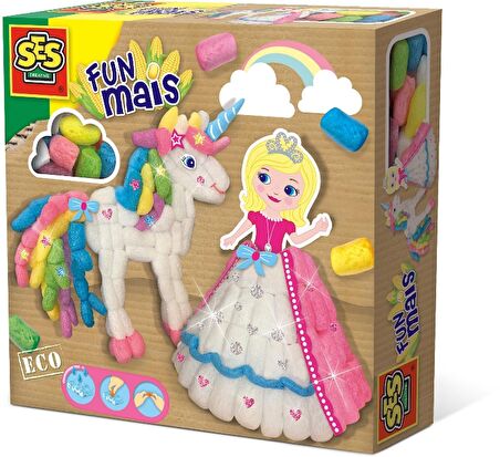 SES Creative Funmais Mısır Köpükleri - Prenses ve Unicorn