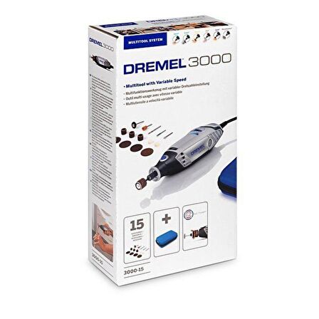 Dremel 3000-15 El Motoru 130 w 15 Li Set 