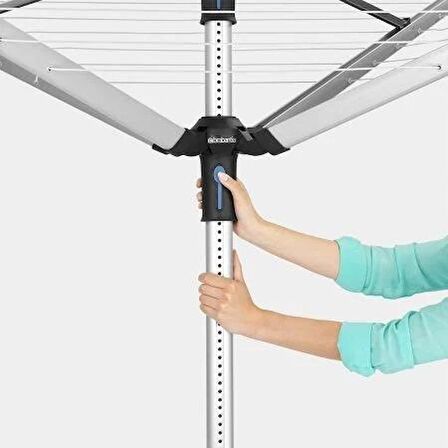 Metallıc Grey Lıftomatıc 4 Kollu Döner Çamaşır Kurutma Askısı 60 M