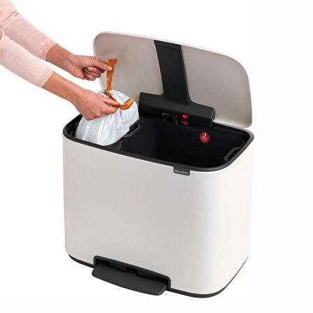 Brabantia Çöp Kutusu İki Bölmeli 11+23 Lt Bo Pedal Bin 121142