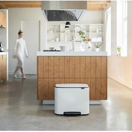 Brabantia Çöp Kutusu İki Bölmeli 11+23 Lt Bo Pedal Bin 121142
