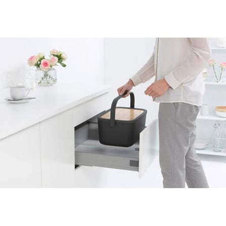 Brabantia Ekmek Saklama Kutusu Nic Dark Grey  128264