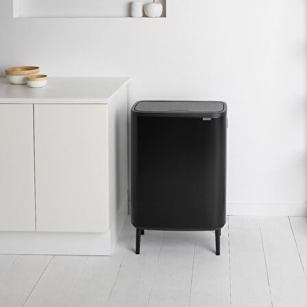 Brabantia Çöp Kutusu 60 lt Bo Touch Dokunmatik Kapak Matt Siyah 130229