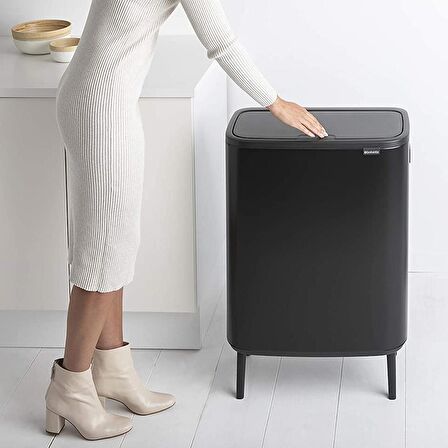 Brabantia Çöp Kutusu 60 lt Bo Touch Dokunmatik Kapak Matt Siyah 130229