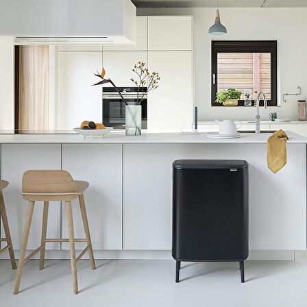 Brabantia Çöp Kutusu 60 lt Bo Touch Dokunmatik Kapak Matt Siyah 130229