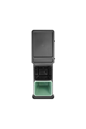 Brabantia Sort&go Buılt–ın Dark Grey Çöp Kutusu 2x30lt 
