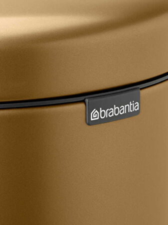 Brabantia Newıcon Warm Brass Pedallı Çöp Kutusu 30lt (8710755238581)