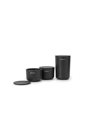 Brabantia Renew Dark Grey 3lü Kapaklı Plastik Düzenleyici