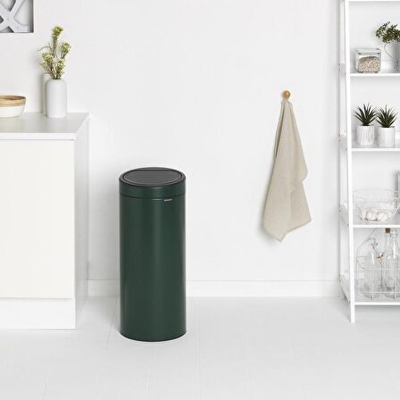 Brabantia Çöp Kutusu 30 litre Touch Bın New Dokunmatik Çam Yeşili 304262