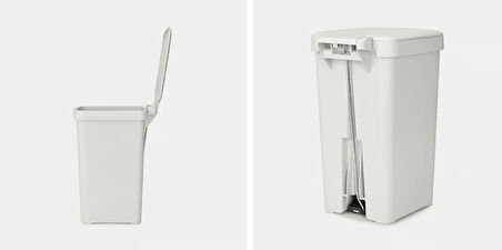 Brabantia Stepup Açık Gri Plastik Pedallı Çöp Kutusu 16 lt 