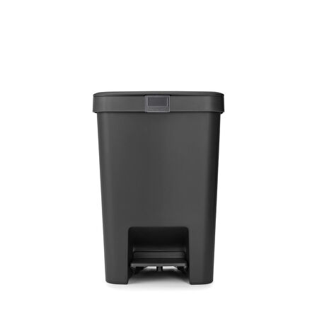 Brabantia Stepup Koyu Gri Plastik Pedallı Çöp Kutusu 25 lt  