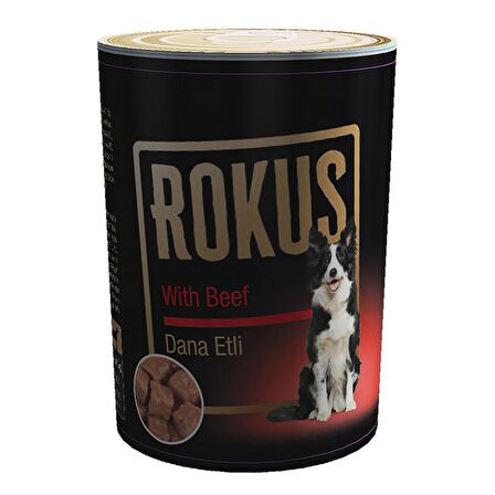 Rokus Dana Etli Yetişkin Yaş Köpek Maması 410 gr