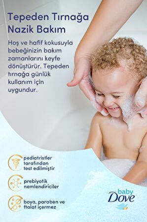 Baby Dove Doğal Prebiyotikli Göz Yakmayan Sülfatsız Nemlendirici Bebek Saç ve Vücut Şampuanı 200 ml