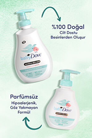 Bebekler için Kokusuz Saç ve Vücut Şampuanı 200 ml