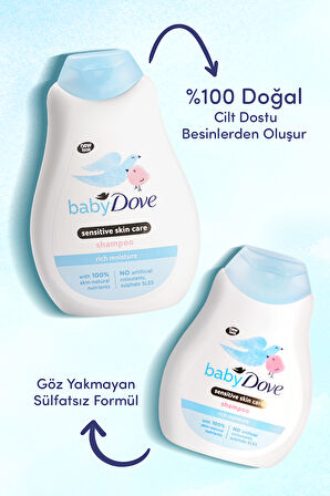 Hassas ve Kuru Cilde Sahip Bebekler İçin Saç Şampuanı 200 ml