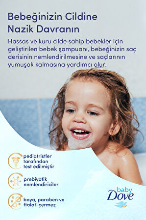 Hassas ve Kuru Cilde Sahip Bebekler İçin Saç Şampuanı 200 ml