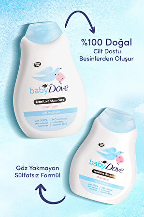 DOVE BABY ŞAMPUAN 400ml. (Yoğun Nemlendirici)