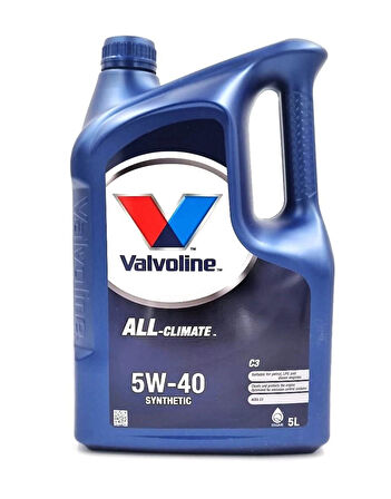 VALVOLINE ALL CLIMATE 5W-40 5 LT ( Üretim Yılı 2024 )