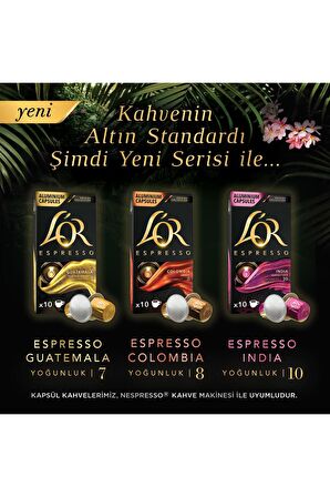 L'OR Espresso Origin Colombia 8 Kapsül Kahve 10 Adet