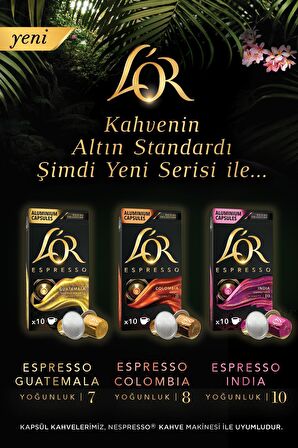 L'OR Espresso Origin India 10 Kapsül Kahve 10 Adet