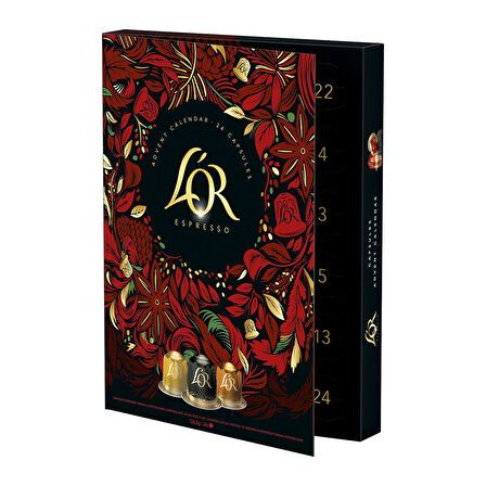 L'or Advent Calender 24 Adet Nespresso Uyumlu Alüminyum Kapsül Kahve