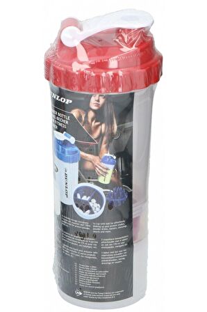 Dunlop Fitness Shaker Şişesi Kırmızı