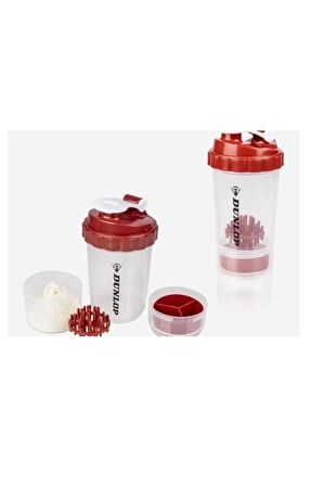 Dunlop Fitness Shaker Şişesi Kırmızı