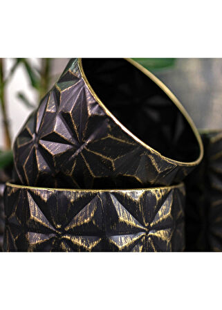 Linske Metal Saksı 21x19 cm