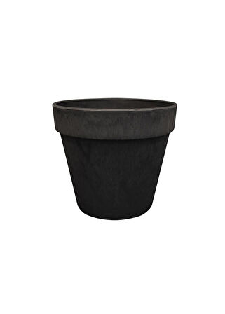 Nayla Siyah Plastik Saksı 25x23cm