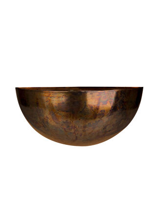 Bent L Metal Bronz Askılı Kase