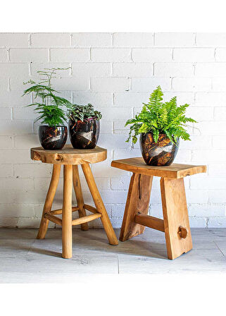 Vive Siyah Metal Saksı S 15x12 cm