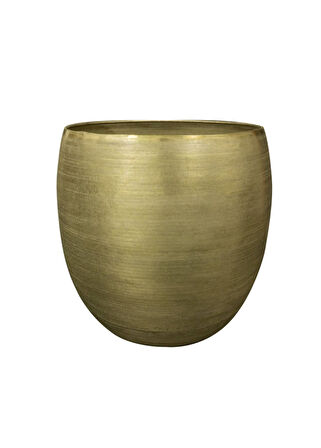 Rowen Yeşil Metal Saksı 60x62cm