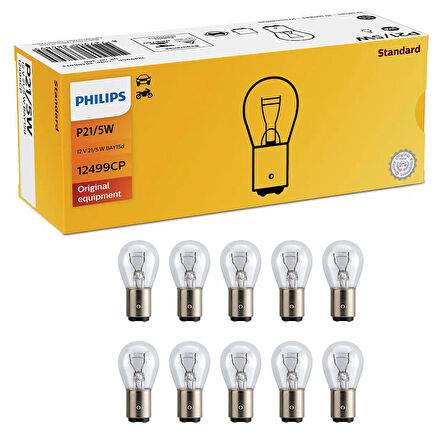 Philips 12V Ampul P21/5W 1016 - 12499CP / 10 ADET