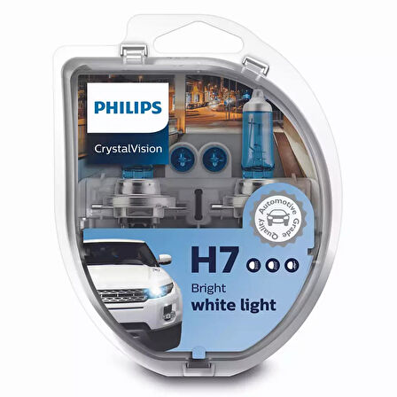 Philips Crystal Vision H7 Ampul 12V 55W 12972CVSM - 2'li Ampul