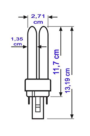 Philips Master 13/827 4P PLC Ampul 2700K Sarı