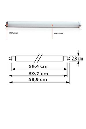 Philips 18W T8 Floresan Ampul 60 Cm Sarı 3000K