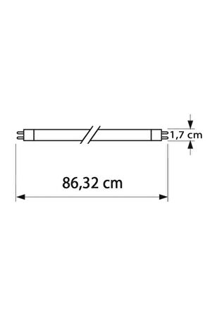 Philips Master TL5 HO 39W/840 T5 Floresan Ampul Günışığı 4000K 86,32 cm