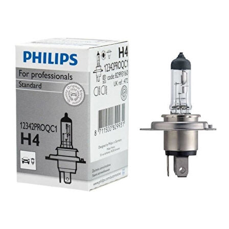 Philips H4 Ampul 12V 60/55W P43t 12342Proqc1