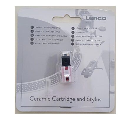 Lenco N-10 Pikap Plakçalar İğnesi - Ceramic Cartridge and Stylus