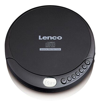 Lenco Taşınabilir CD Çalar / MP3 Çalar Discman Anti Şok Özellikli Siyah CD-200