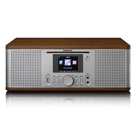 Lenco DIR-270 İnternet Radyo DAB FM Radyo CD Bluetooth Kumandalı Ahşap