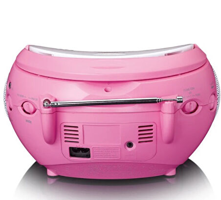 LENCO SCD-24PK kids - CD çalarlı taşınabilir stereo FM radyo - Pembe