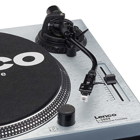 L-3809ME Turntable - Direct Drive, USB Metalik Mavi Pikap