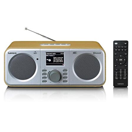 Lenco DIR-141WD Internet Radyo DAB+ Bluetooth Kumandalı Spotify Connect Ahşap