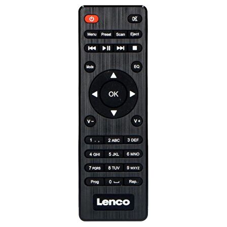 Lenco DIR-261 Internet Radyo DAB+ CD Bluetooth Kumandalı FM Radyo Siyah