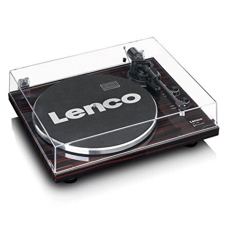 Lenco LBT-288 WA Pikap Plak Çalar Bluetoothlu Retro Koyu Kahve Ceviz Pikap Plak Çalar