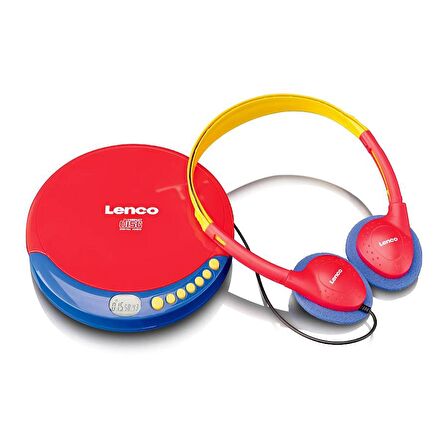 Lenco Taşınabilir CD Çalar Discman Kulaklıklı Şarj Özellikli Çocuklar İçin CD-021 KIDS