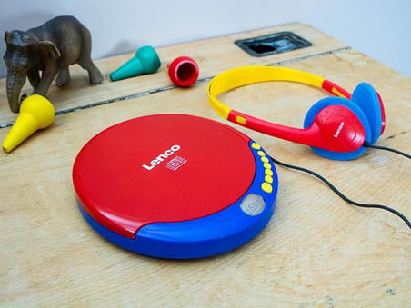 Lenco Taşınabilir CD Çalar Discman Kulaklıklı Şarj Özellikli Çocuklar İçin CD-021 KIDS